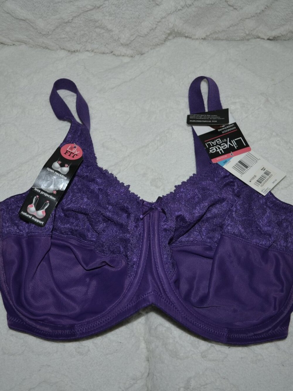 NWT Lilyette By Bali Shaping Minimizer Lace 36 DDD Bra